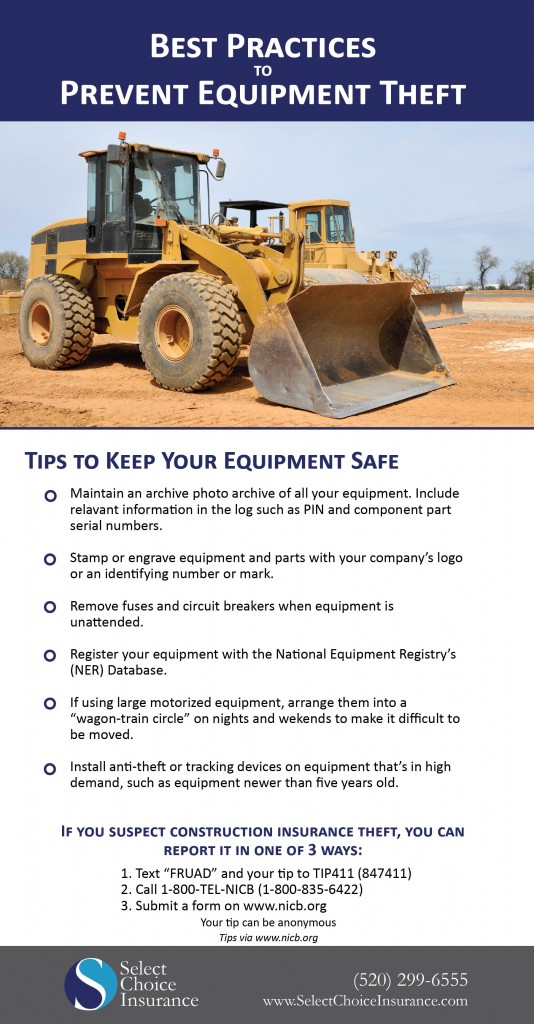 Tips to Prevent Equipment Theft